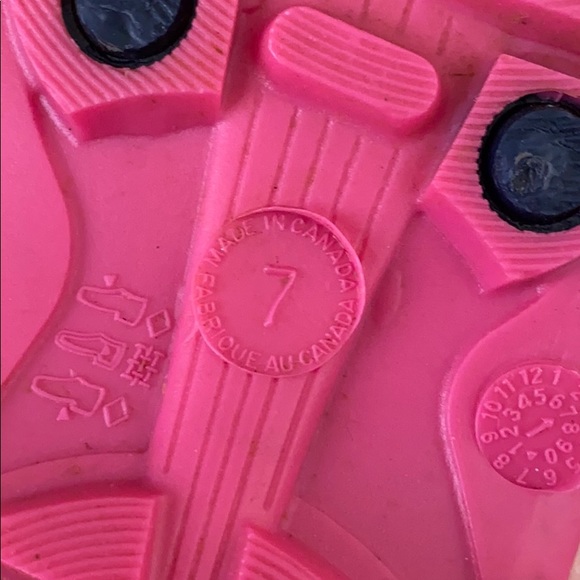 Navy and Pink Rain Boots - Picture 7 of 7